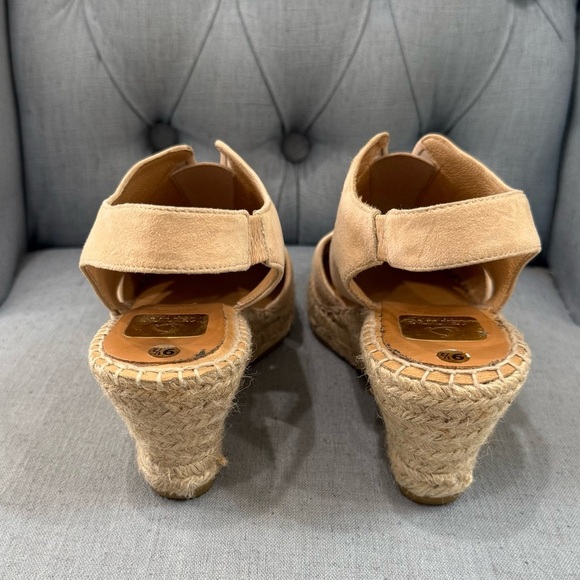 Kanna Open Toe Espadrille Leather Wedge - Picture 4 of 6
